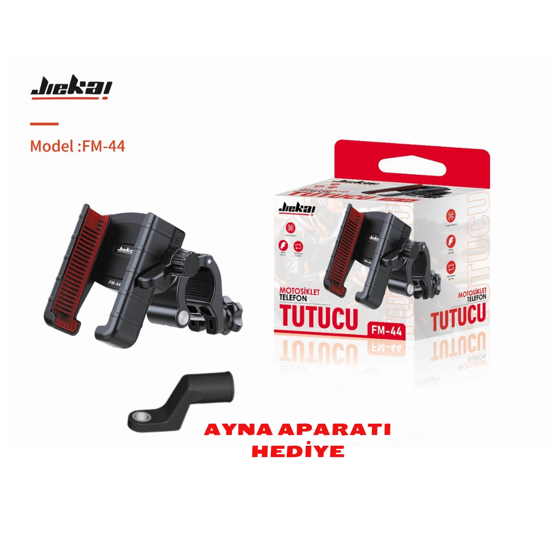 resimler/genel/FM-44 MOTOSİKLET TELEFON TUTUCU AYNA VE GİDON APARATLI