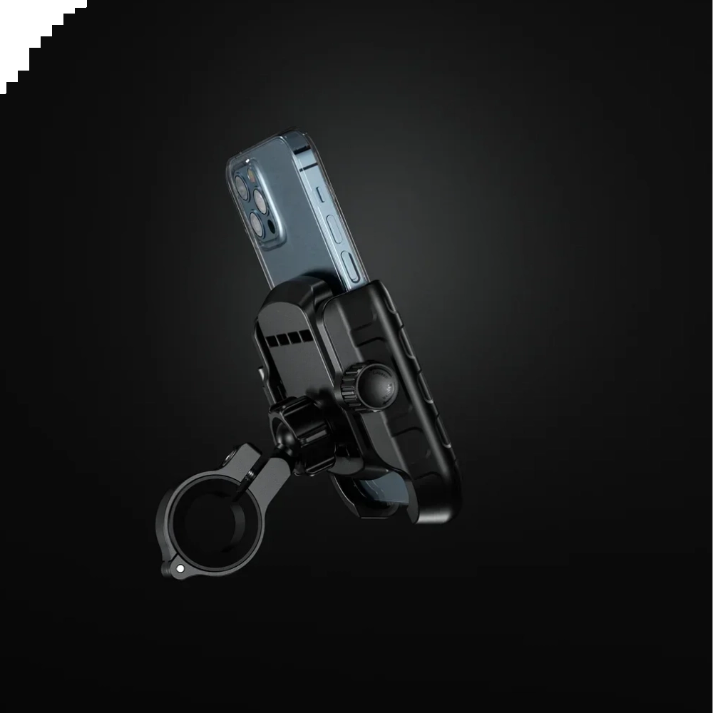 KNMASTER TT-200 Titreşim Önleyicili Motosiklet Telefon Tutucu