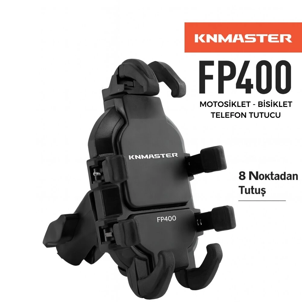 KNMASTER FP400 Titreşim Engelleyicili Tüm Motosikletlere Uyumlu Telefon Tutucu 
