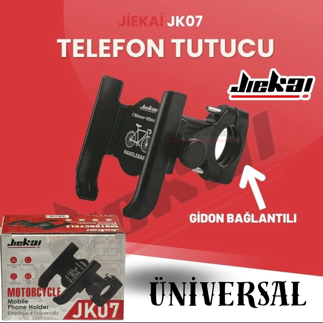 resimler/genel/JİEKAİ JK-07 MOTOSİKLET TELEFON TUTUCU ( ALEMİNYUM ) * GİDON* BAĞLANTILI 
