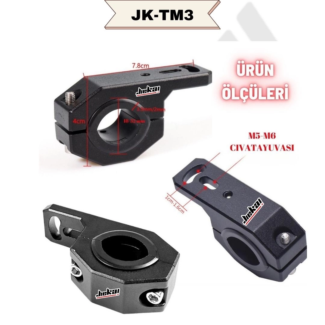 resimler/genel/JİEKAİ JK-TM3 ÜNİVERSAL SİS FAR AYAK ( ADET FİYATIDIR ) 