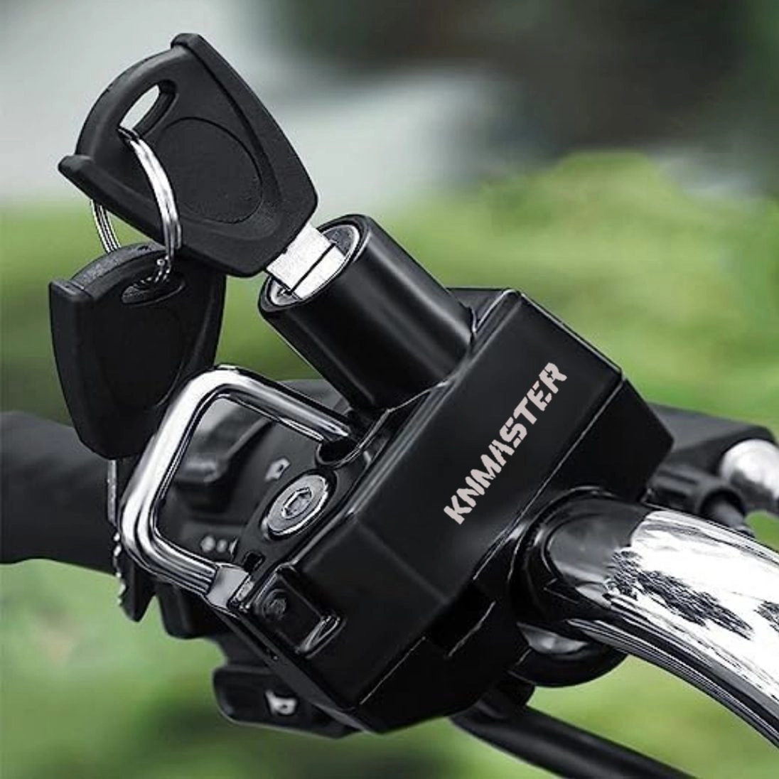 resimler/genel/Knmaster Evrensel Motosiklet Kask Kilidi 22-26 mm Siyah 