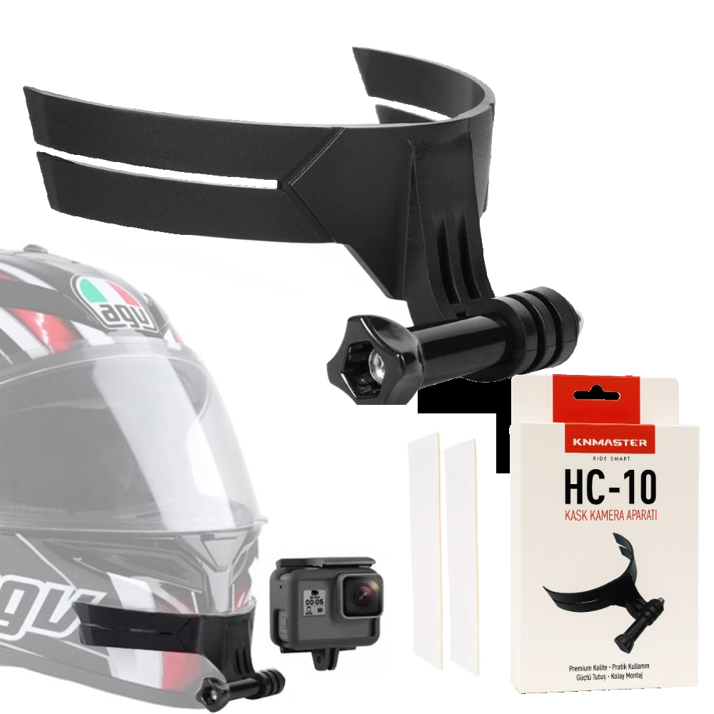 KNMASTER HC-10 Motosiklet Kask Çene Aksiyon Kamera Tutucu 